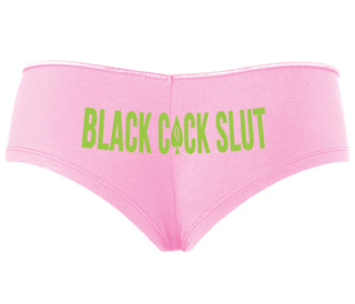 Black Cock Slut - Queen of Spades - Pink Boyshort