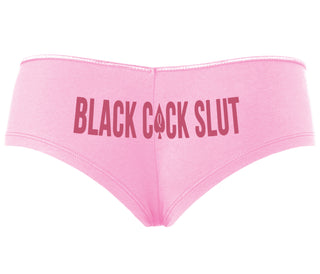 Black Cock Slut - Queen of Spades - Pink Boyshort