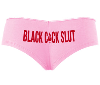 Black Cock Slut - Queen of Spades - Pink Boyshort