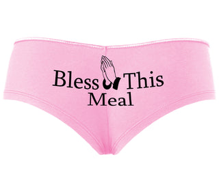 Bless This Meal - Pink Boyshort