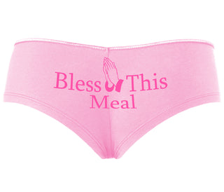 Bless This Meal - Pink Boyshort