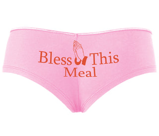 Bless This Meal - Pink Boyshort