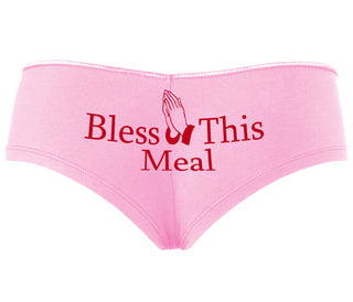 Bless This Meal - Pink Boyshort