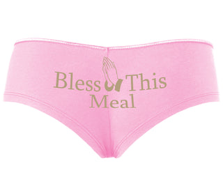 Bless This Meal - Pink Boyshort