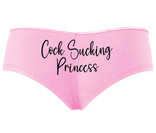 Cock Sucking Princess - Pink Boyshort