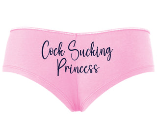 Cock Sucking Princess - Pink Boyshort