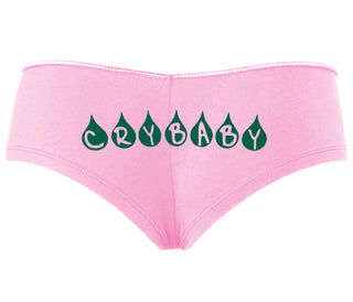 Crybaby Tear Design - Pink Boyshort