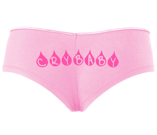 Crybaby Tear Design - Pink Boyshort
