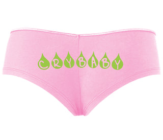Crybaby Tear Design - Pink Boyshort