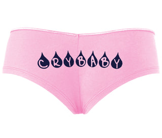 Crybaby Tear Design - Pink Boyshort