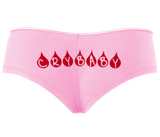 Crybaby Tear Design - Pink Boyshort
