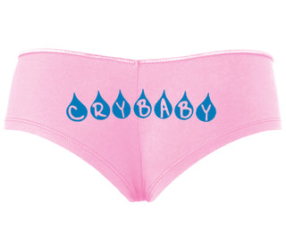 Crybaby Tear Design - Pink Boyshort
