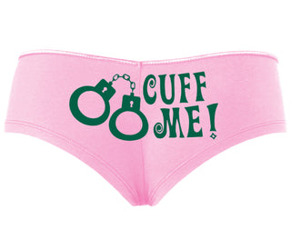 Cuff Me - Cute Handcuff Design - Pink Boyshort