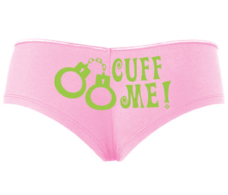 Cuff Me - Cute Handcuff Design - Pink Boyshort