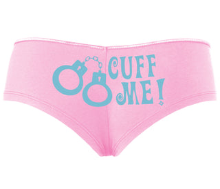 Cuff Me - Cute Handcuff Design - Pink Boyshort