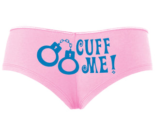 Cuff Me - Cute Handcuff Design - Pink Boyshort