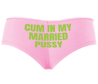 Cum In My Married Pussy - Pink Boyshort