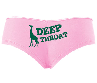 Deep throat - Giraffe Funny Logo - Pink Boyshort