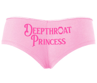 Deepthroat Princess - Deep Throat Specialist - Pink Boyshort