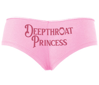 Deepthroat Princess - Deep Throat Specialist - Pink Boyshort