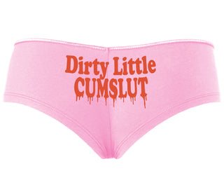 Dirty Little Cumslut - Pink Boyshort