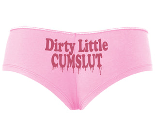 Dirty Little Cumslut - Pink Boyshort