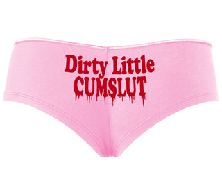 Dirty Little Cumslut - Pink Boyshort