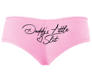 Daddy's Little Slut - Pink Boyshort