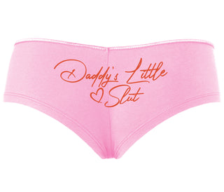 Daddy's Little Slut - Pink Boyshort