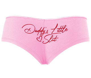 Daddy's Little Slut - Pink Boyshort