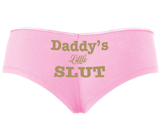 Daddy's Little Slut - Pink Boyshort