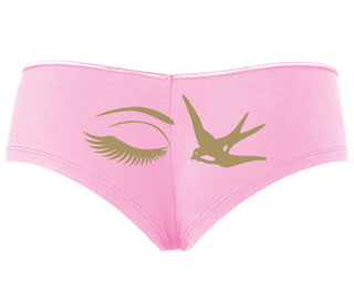 I Swallow - Eye Bird - Pink Boyshort