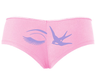 I Swallow - Eye Bird - Pink Boyshort