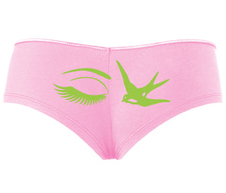 I Swallow - Eye Bird - Pink Boyshort