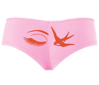 I Swallow - Eye Bird - Pink Boyshort