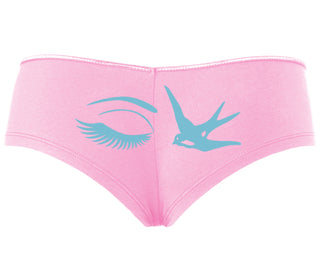 I Swallow - Eye Bird - Pink Boyshort