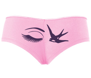 I Swallow - Eye Bird - Pink Boyshort