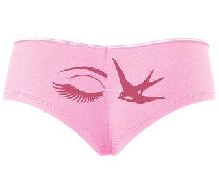 I Swallow - Eye Bird - Pink Boyshort