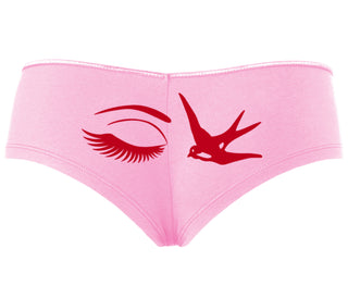 I Swallow - Eye Bird - Pink Boyshort