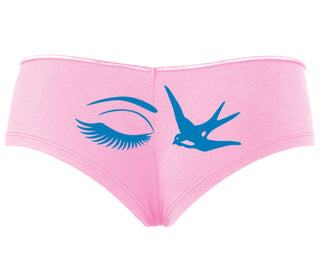I Swallow - Eye Bird - Pink Boyshort