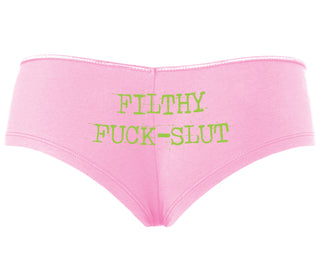 Filthy Fuck Slut - Pink Boyshort
