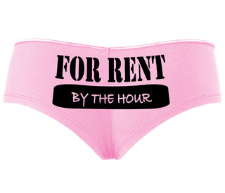 For Rent By The Hour - Pink Boyshort
