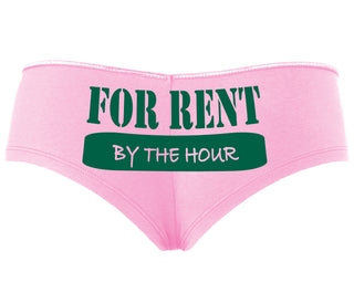 For Rent By The Hour - Pink Boyshort