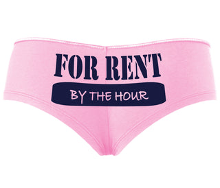 For Rent By The Hour - Pink Boyshort
