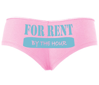 For Rent By The Hour - Pink Boyshort