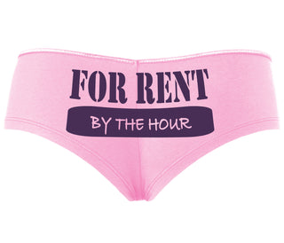 For Rent By The Hour - Pink Boyshort
