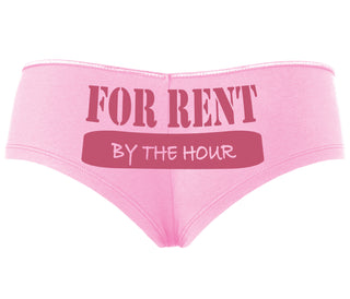 For Rent By The Hour - Pink Boyshort