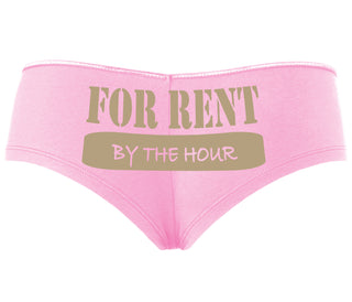 For Rent By The Hour - Pink Boyshort