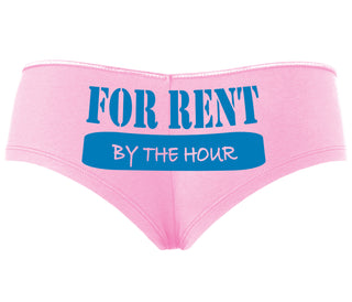 For Rent By The Hour - Pink Boyshort
