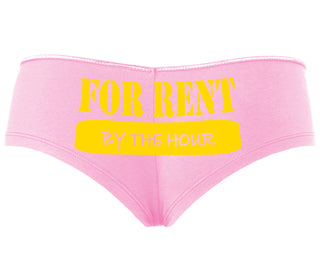 For Rent By The Hour - Pink Boyshort